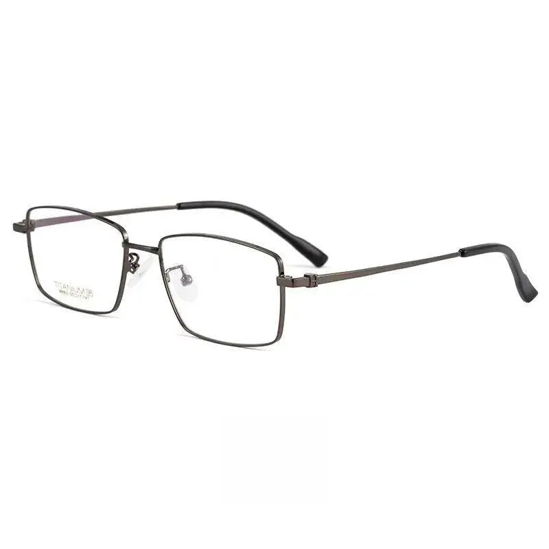 Men's Square Full Rim Titanium Prescription Glasses 98662a — view 10 | Rx Spectacle