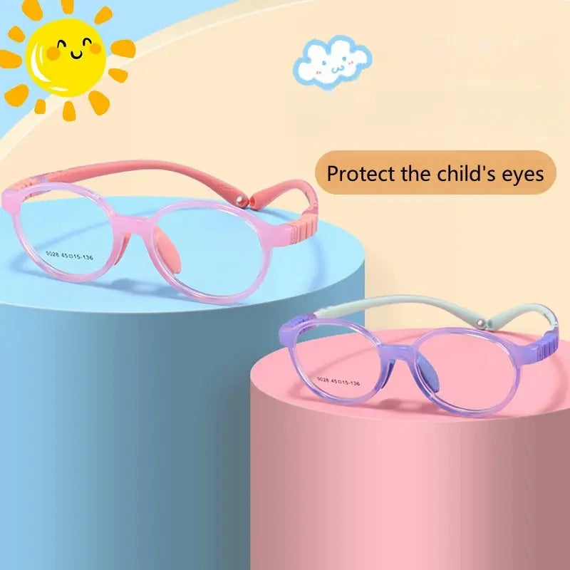 Unisex Round Full Rim TR90 Prescription Glasses 9028 — view 2 | Rx Spectacle