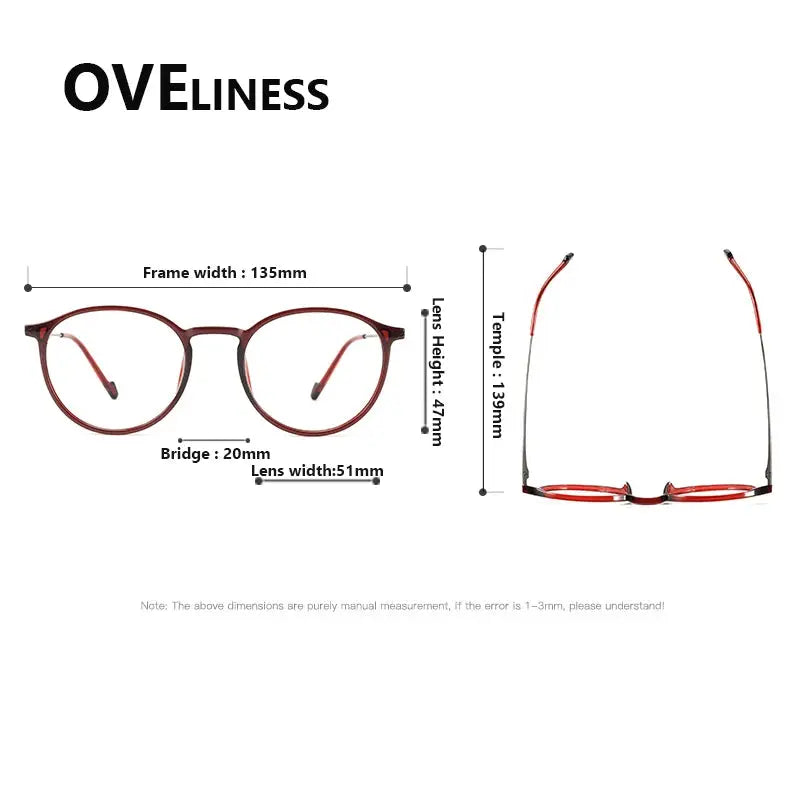 Women's Round Full Rim Titanium Prescription Glasses 72347 — view 2 | Rx Spectacle