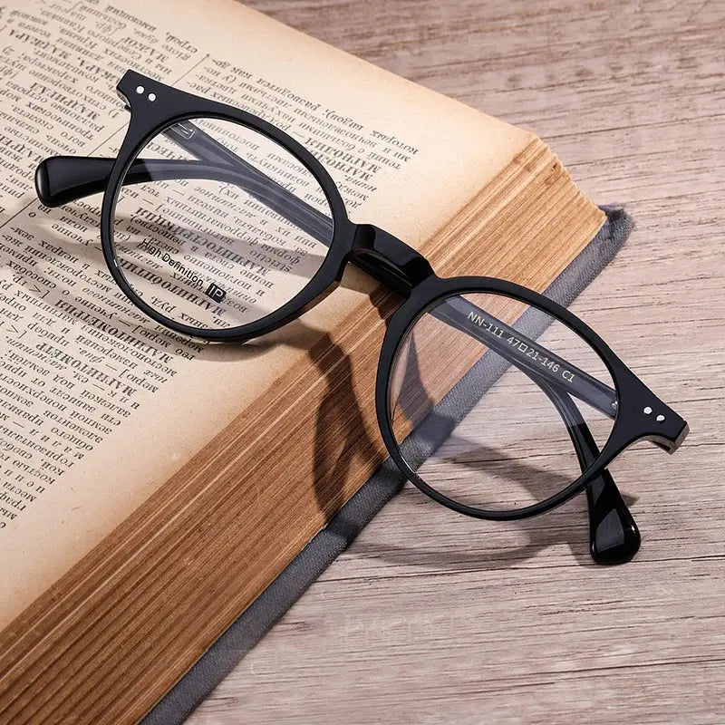 Women's Round Full Rim Acetate Prescription Glasses 934111 — view 5 | Rx Spectacle