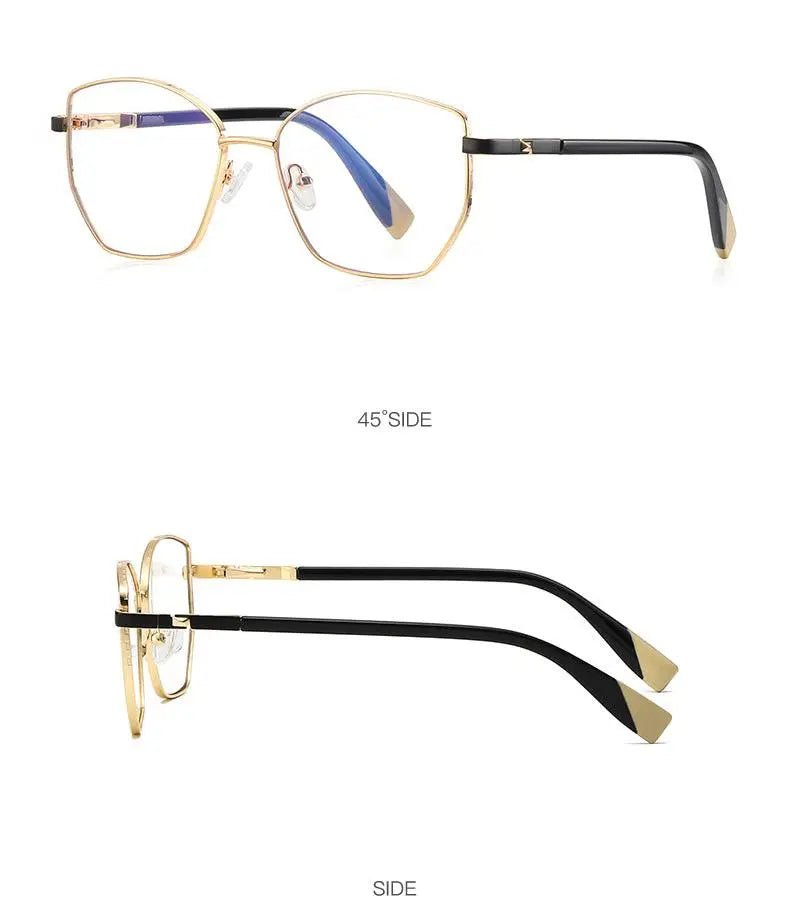 Unisex Square Full Rim Alloy Prescription Glasses 3011 — view 15 | Rx Spectacle