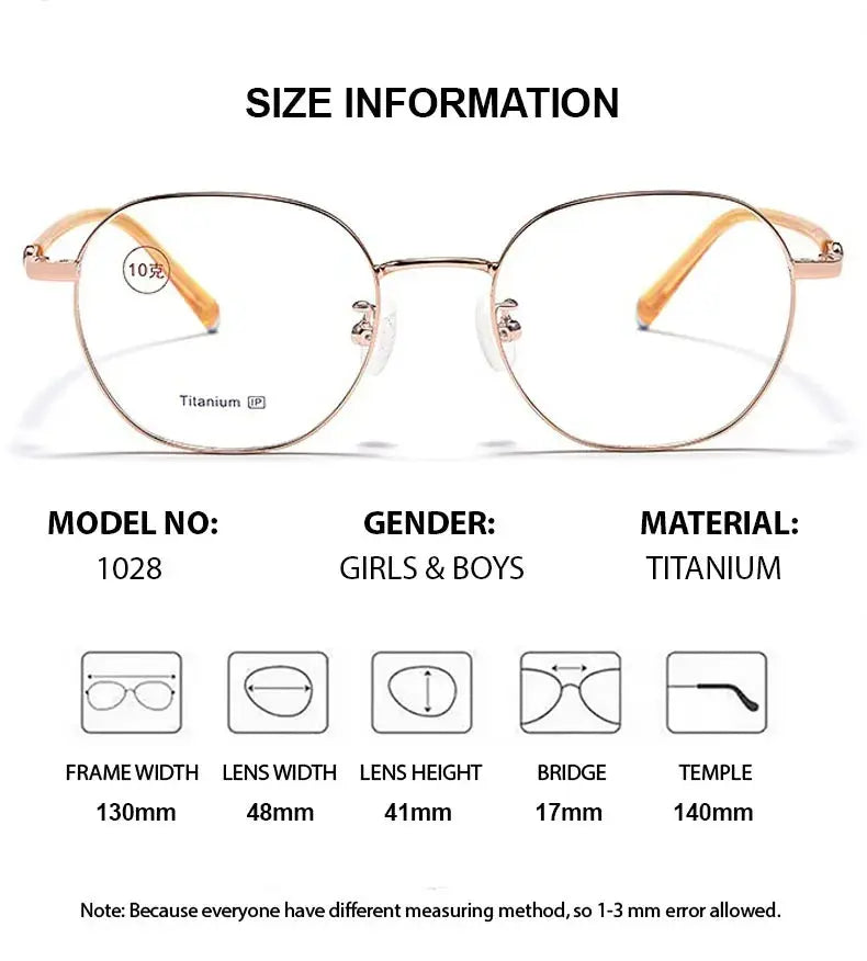 Unisex Polygon Full Rim Titanium Prescription Glasses 881028 — view 2 | Rx Spectacle
