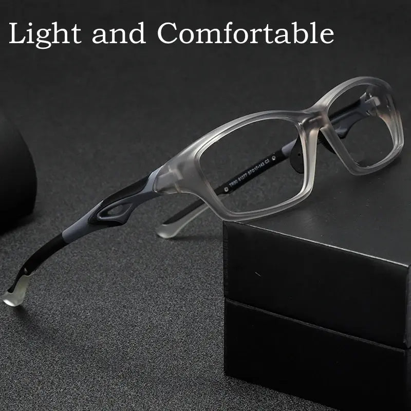 Unisex Square Full Rim TR90 Sports Glasses Y81277 — view 2 | Rx Spectacle
