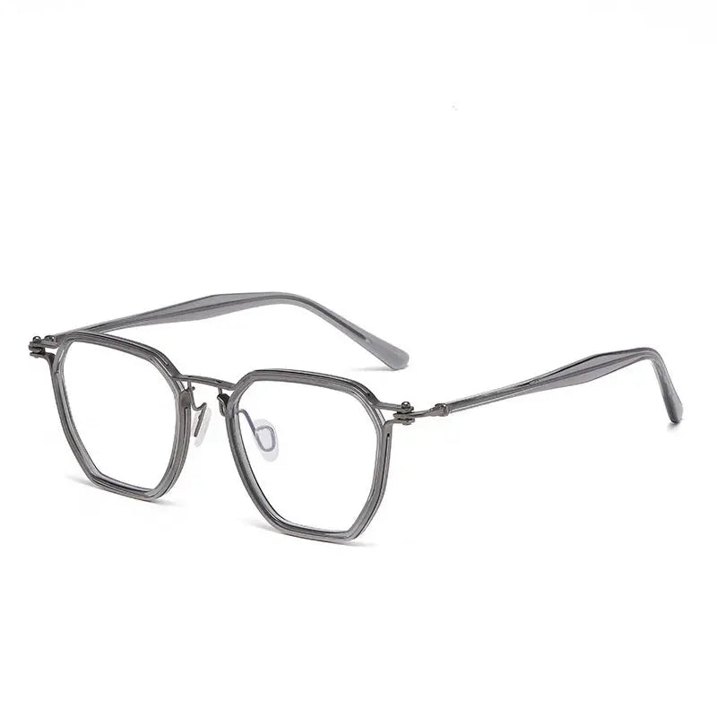 Men's Polygon Full Rim Titanium Prescription Glasses 586900 — view 6 | Rx Spectacle