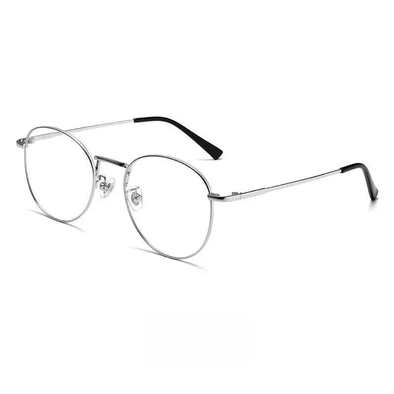 Men's Round Full Rim Titanium Prescription Glasses 9254 — view 13 | Rx Spectacle