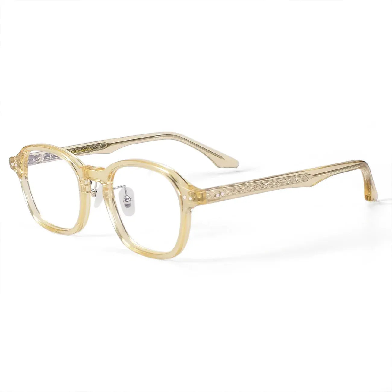 Unisex Polygon Full Rim Acetate Prescription Glasses 369804 — view 4 | Rx Spectacle