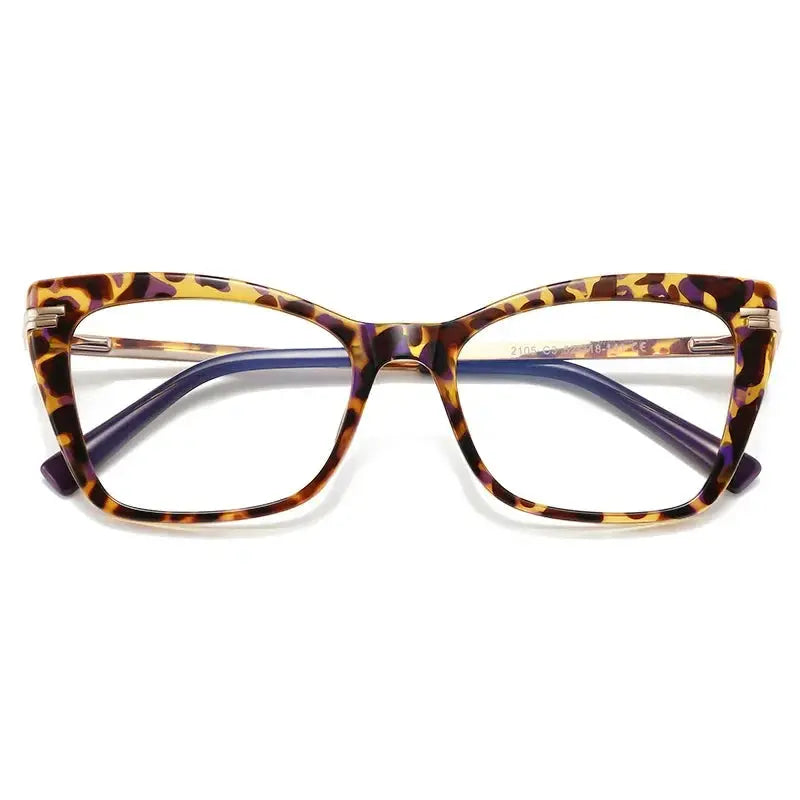 Women's Cat Eye Full Rim TR90 Prescription Glasses 62105 — view 6 | Rx Spectacle