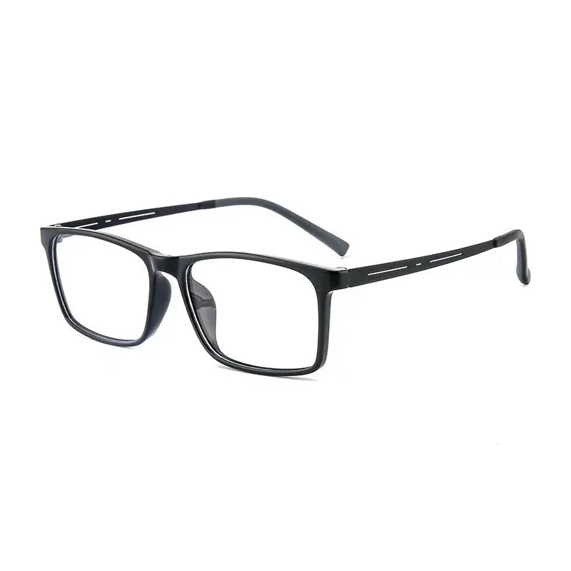 Unisex Square Full Rim Titanium Oversized Prescription Glasses 88033 — view 8 | Rx Spectacle