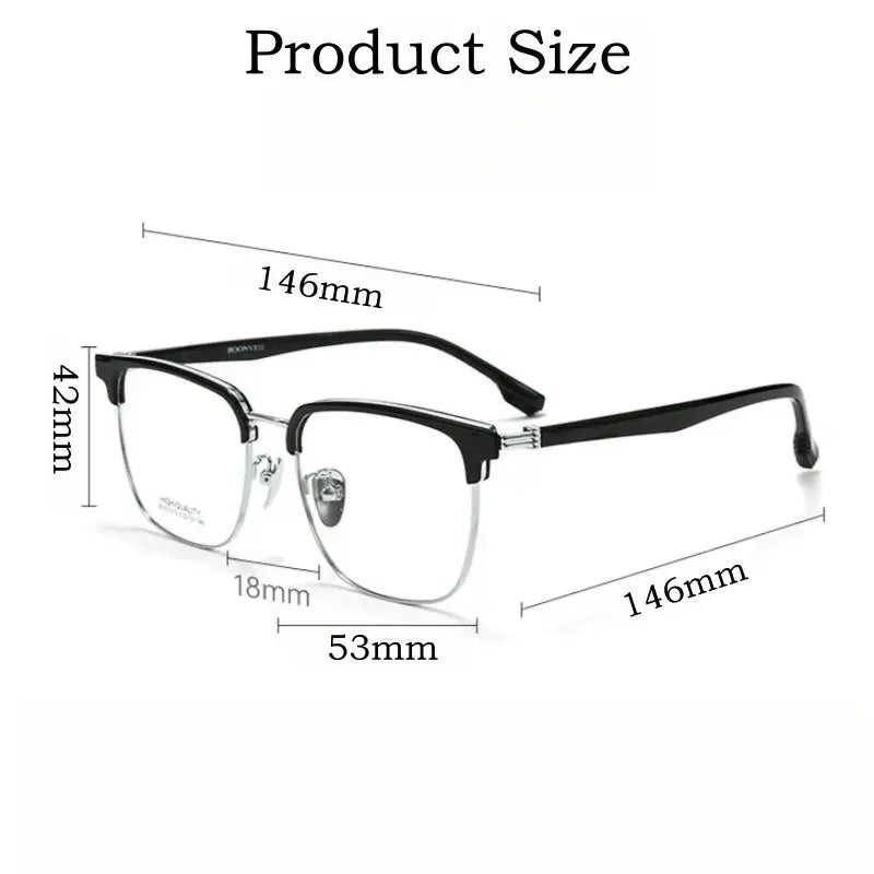 Men's Square Full Rim TR90 Prescription Glasses Y51010 — view 3 | Rx Spectacle
