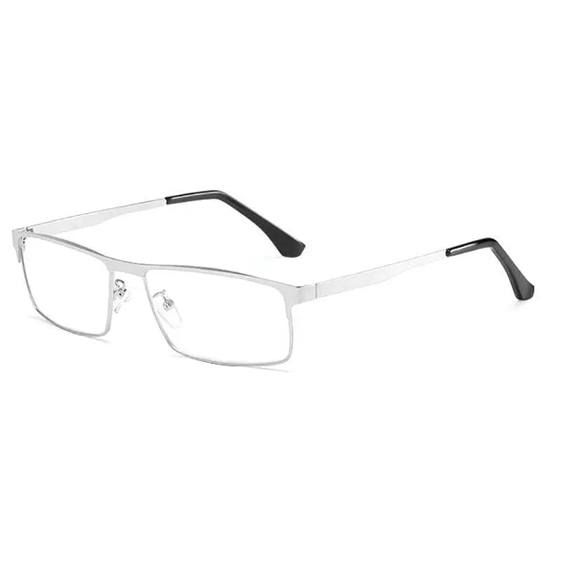 Unisex Square Full Rim Alloy Reading Glasses 9013 — view 6 | Rx Spectacle