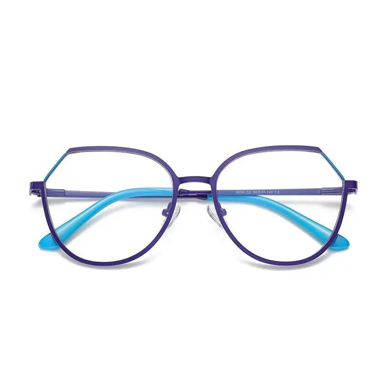 Women's Round Full Rim TR90 Prescription Glasses 3034 — view 11 | Rx Spectacle