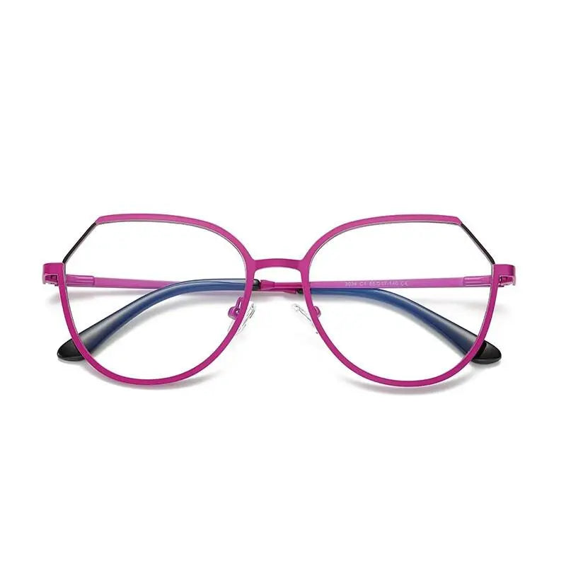 Women's Round Full Rim TR90 Prescription Glasses 3034 — view 3 | Rx Spectacle