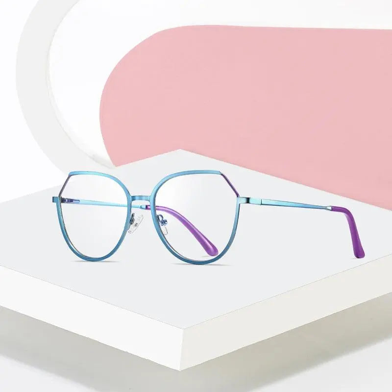 Women's Round Full Rim TR90 Prescription Glasses 3034 — view 2 | Rx Spectacle