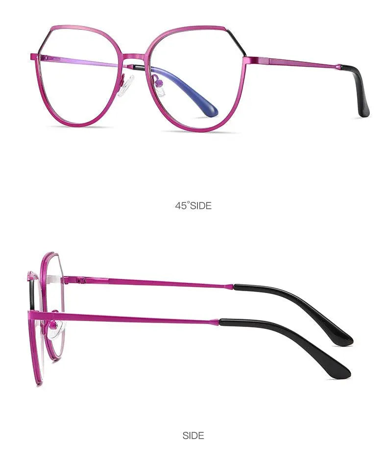 Women's Round Full Rim TR90 Prescription Glasses 3034 — view 13 | Rx Spectacle