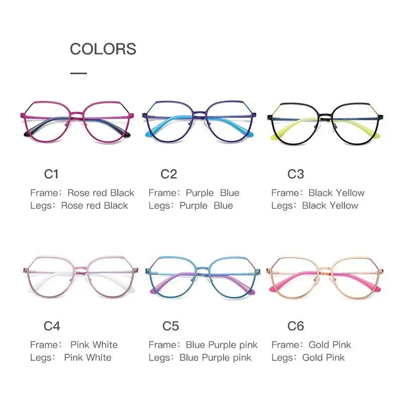 Women's Round Full Rim TR90 Prescription Glasses 3034 — view 5 | Rx Spectacle