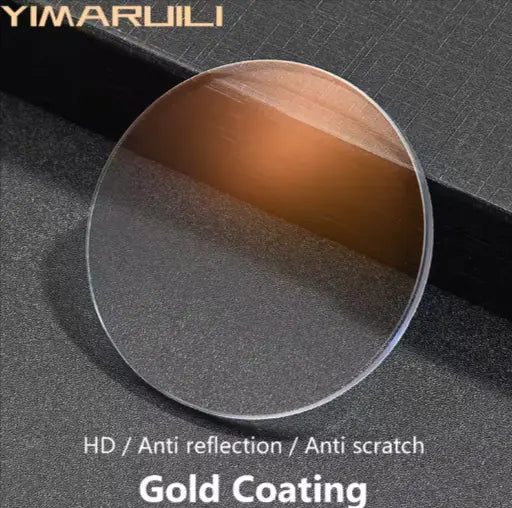 Single Vision HD Gold Clear Lenses — view 1 | Rx Spectacle