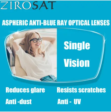 Mr-8 Single Vision Aspheric 1.74 Anti-Blue Ray Blocking Lenses Color Clear — view 3 | Rx Spectacle