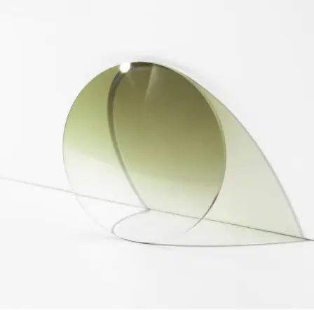 MR-8 1.61 Index Aspheric Lenses Color Gradient Green — view 1 | Rx Spectacle
