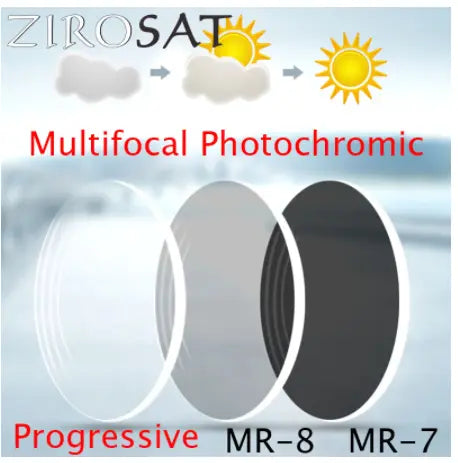 Photochromic Mr-8 Mr-7 Multifocal Progressive 1.61 Index Lenses Color Grey — view 3 | Rx Spectacle