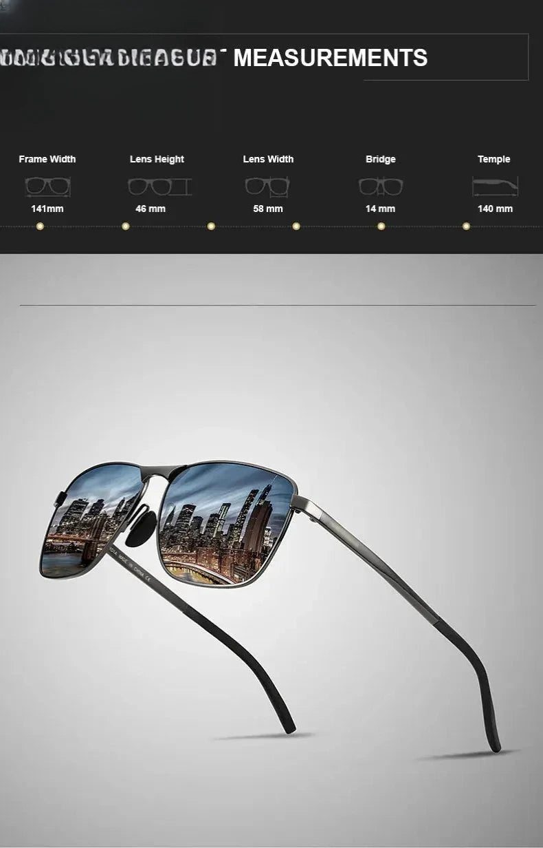 Men's Square Full Rim Stainless Steel Prescription Glasses 2462 — view 7 | Rx Spectacle