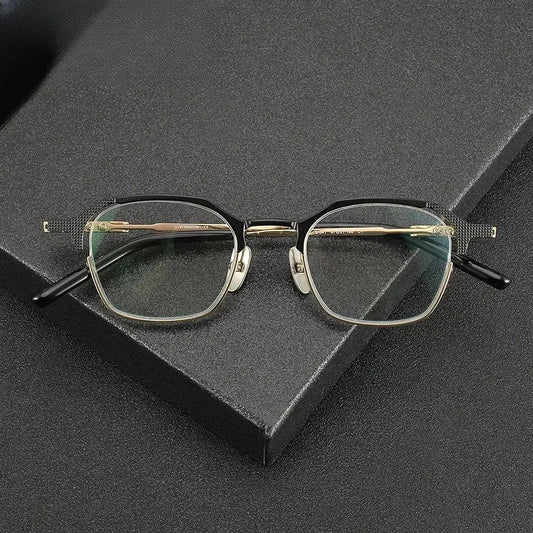 Unisex Round Full Rim Titanium Prescription Glasses 32204 — view 1 | Rx Spectacle