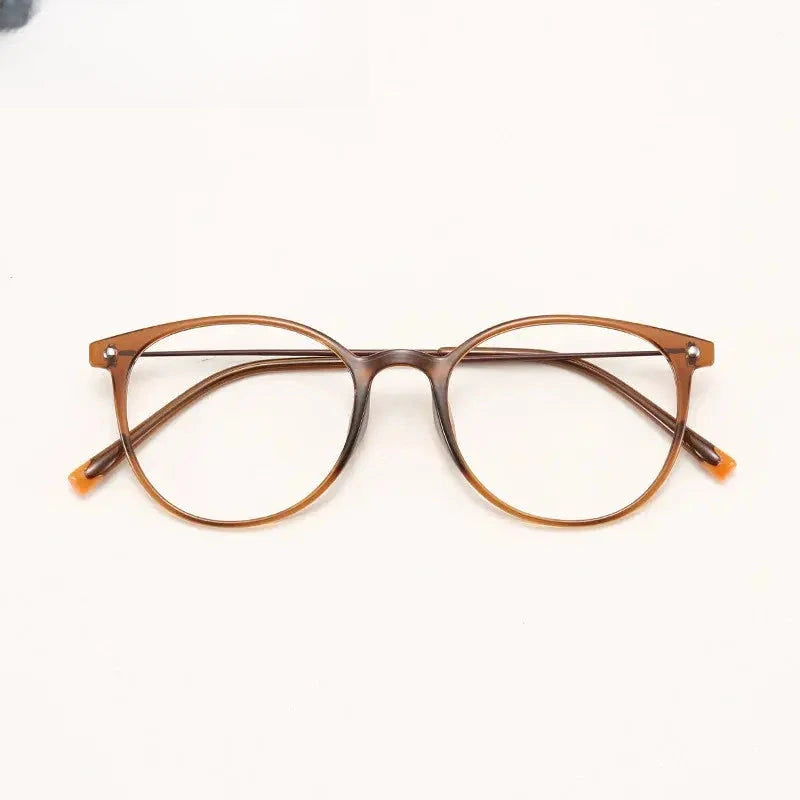 Women's Round Full Rim Alloy Prescription Glasses 32149 — view 4 | Rx Spectacle
