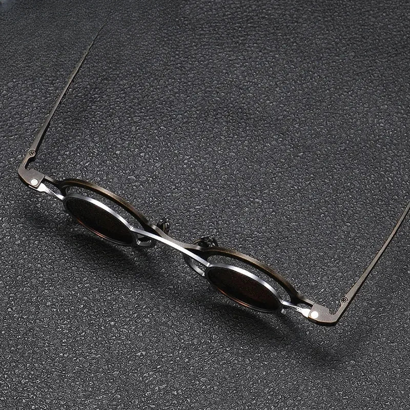Unisex Round Full Rim Titanium Clip-On Prescription Glasses 1491 — view 3 | Rx Spectacle