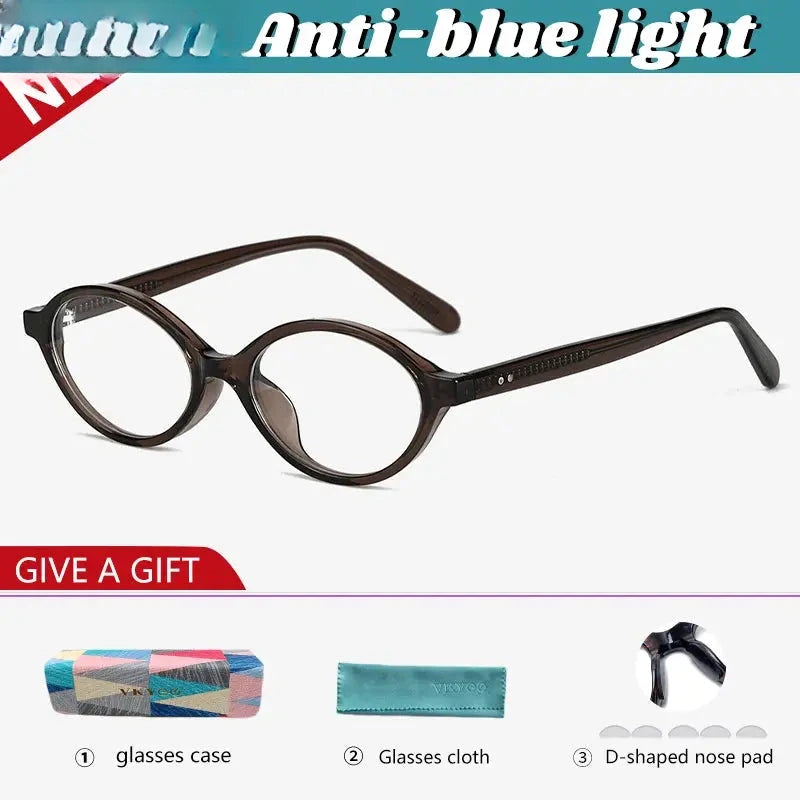 Women's Oval Full Rim Acetate Reading Glasses 91427 — view 7 | Rx Spectacle