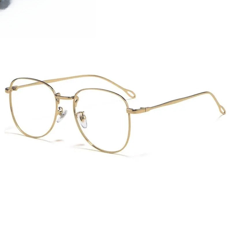 Unisex Round Full Rim Stainless Steel Prescription Glasses — view 2 | Rx Spectacle