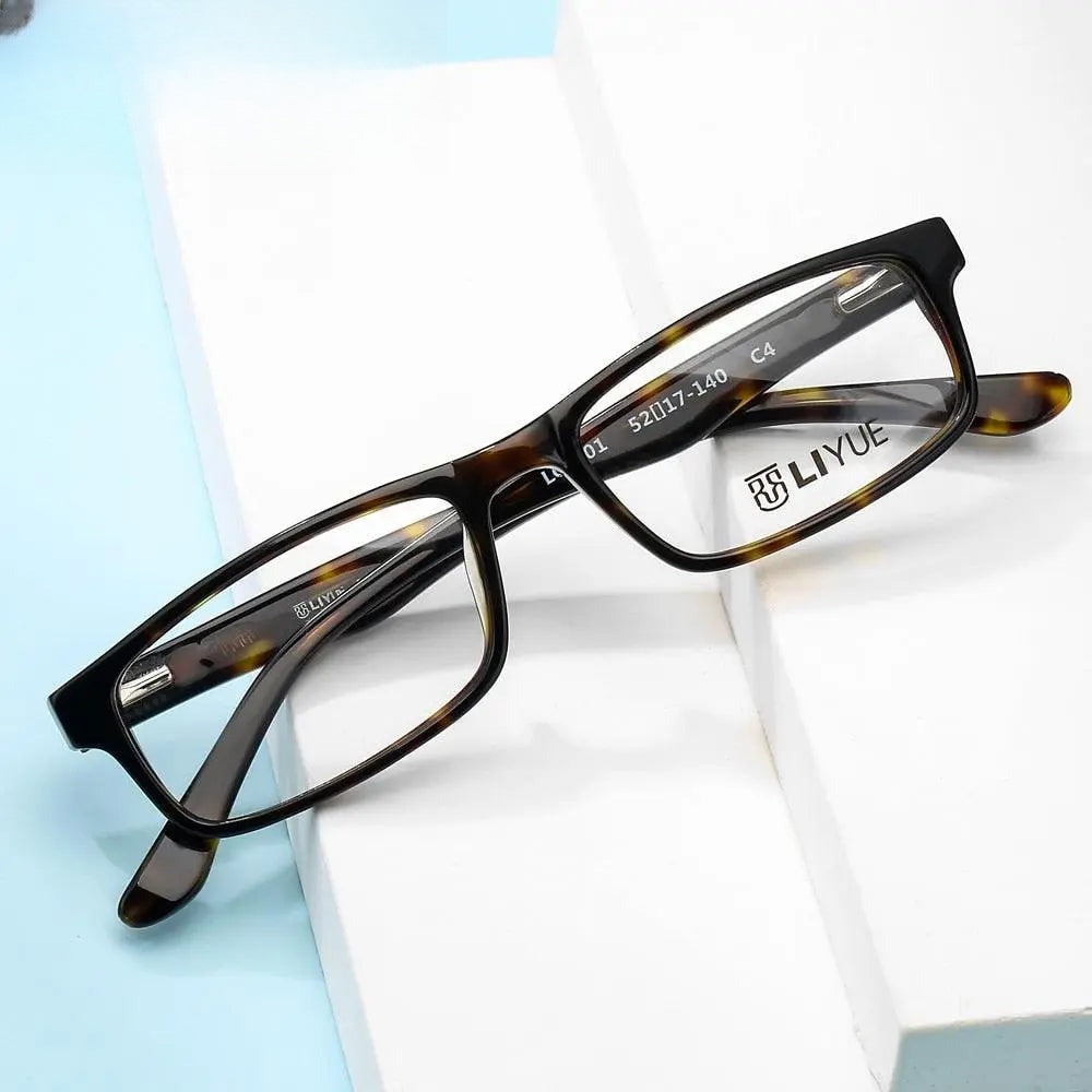 Unisex Square Full Rim Acetate Prescription Glasses Lg001 — view 1 | Rx Spectacle