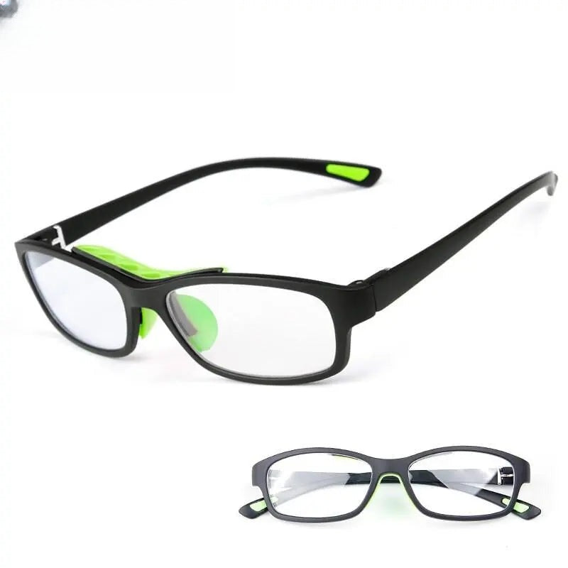 Unisex Square Full Rim TR90 Sports Glasses 010 — view 2 | Rx Spectacle