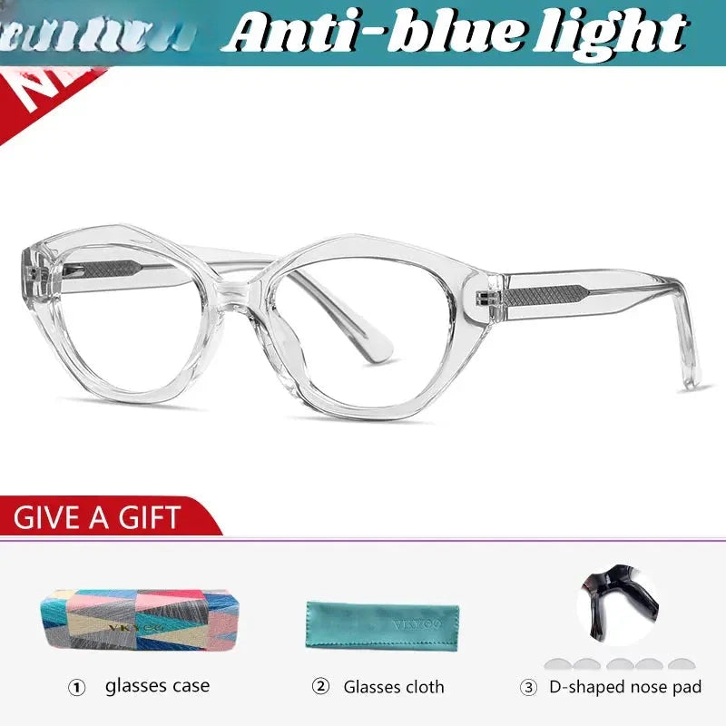 Unisex Oval Full Rim Titanium Reading Glasses 97029 — view 7 | Rx Spectacle