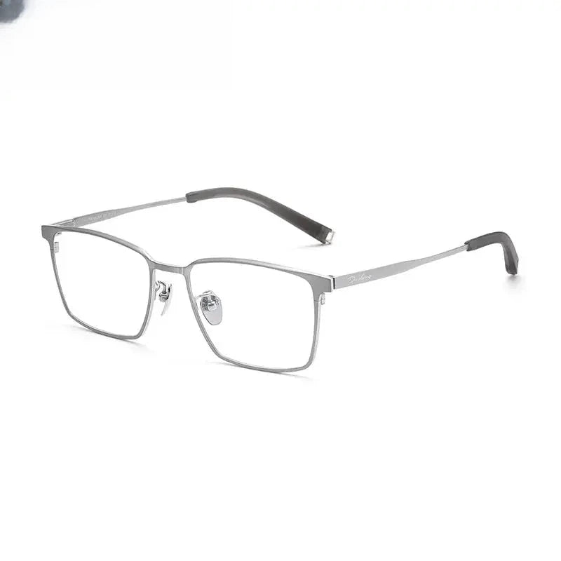 Women's Square Full Rim Titanium Prescription Glasses 59861 — view 4 | Rx Spectacle