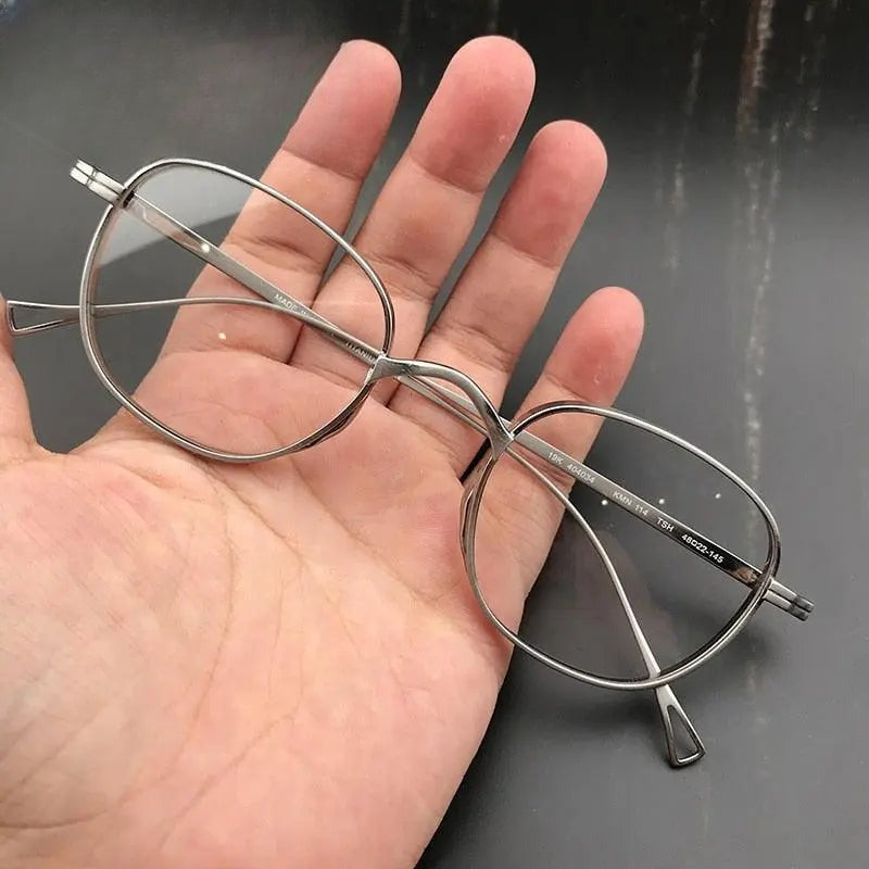 Men's Square Full Rim Titanium Prescription Glasses Gxyj258 — view 1 | Rx Spectacle