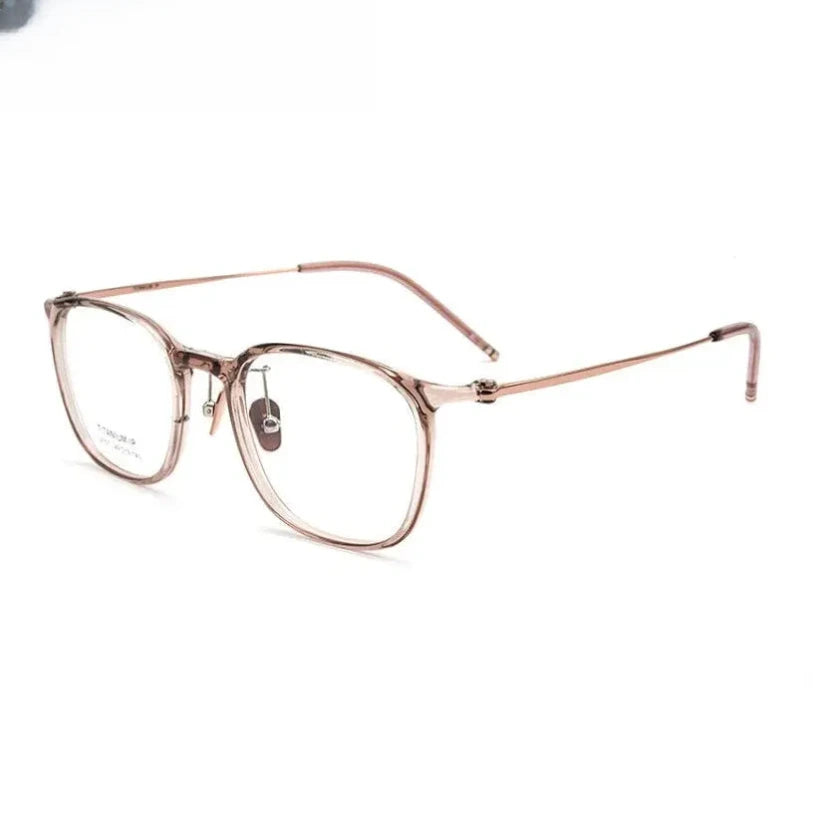 Women's Square Full Rim Titanium Prescription Glasses 29107 — view 5 | Rx Spectacle