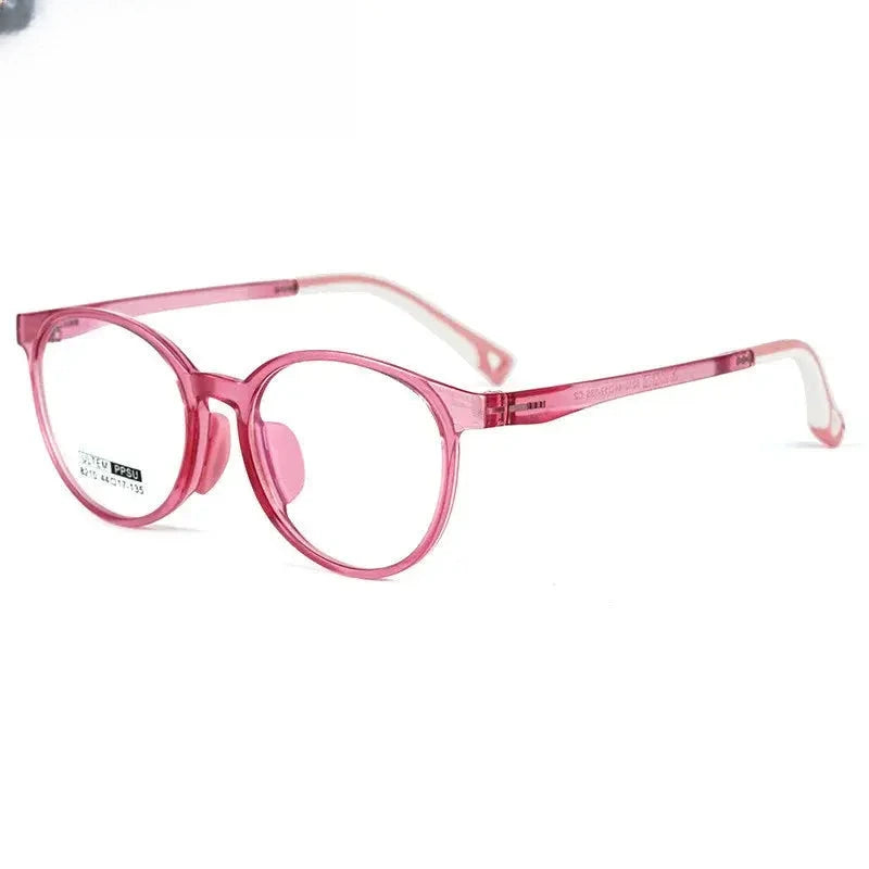 Unisex Round Full Rim Titanium Prescription Glasses 8210 — view 8 | Rx Spectacle