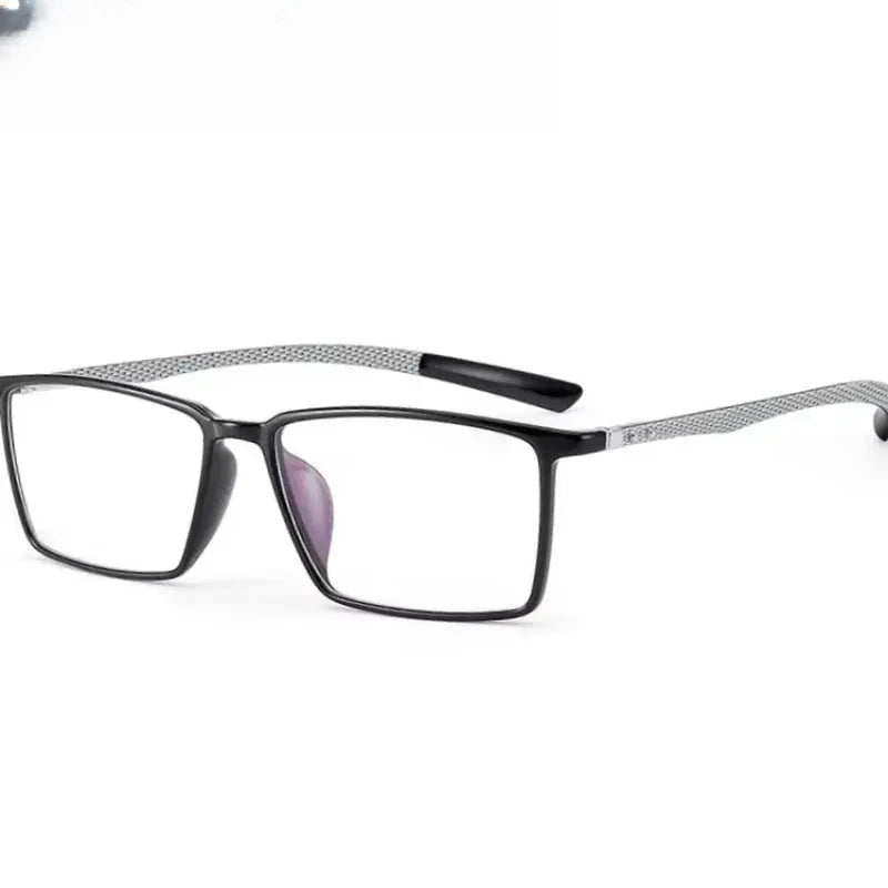 Women's Square Full Rim Titanium Prescription Glasses 61135 — view 5 | Rx Spectacle