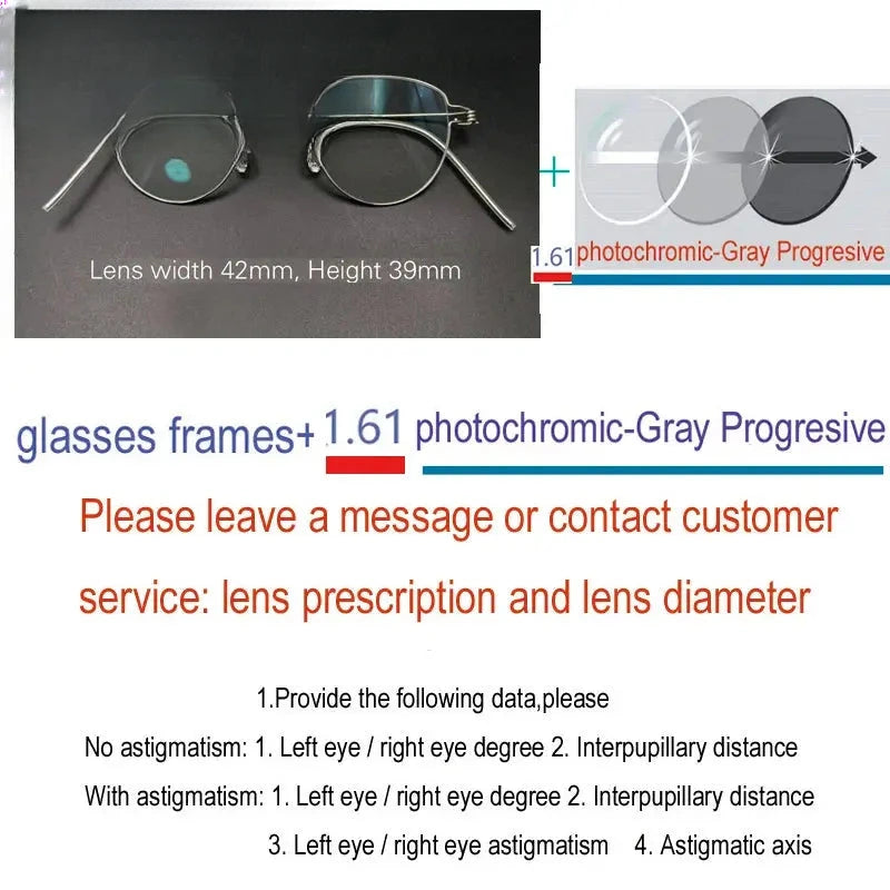 Unisex Oval Full Rim Stainless Steel Prescription Glasses 61457 — view 5 | Rx Spectacle