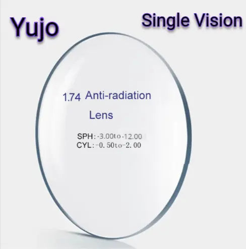 1.74 Index Single Vision Anti Radiation Clear Lenses — view 1 | Rx Spectacle