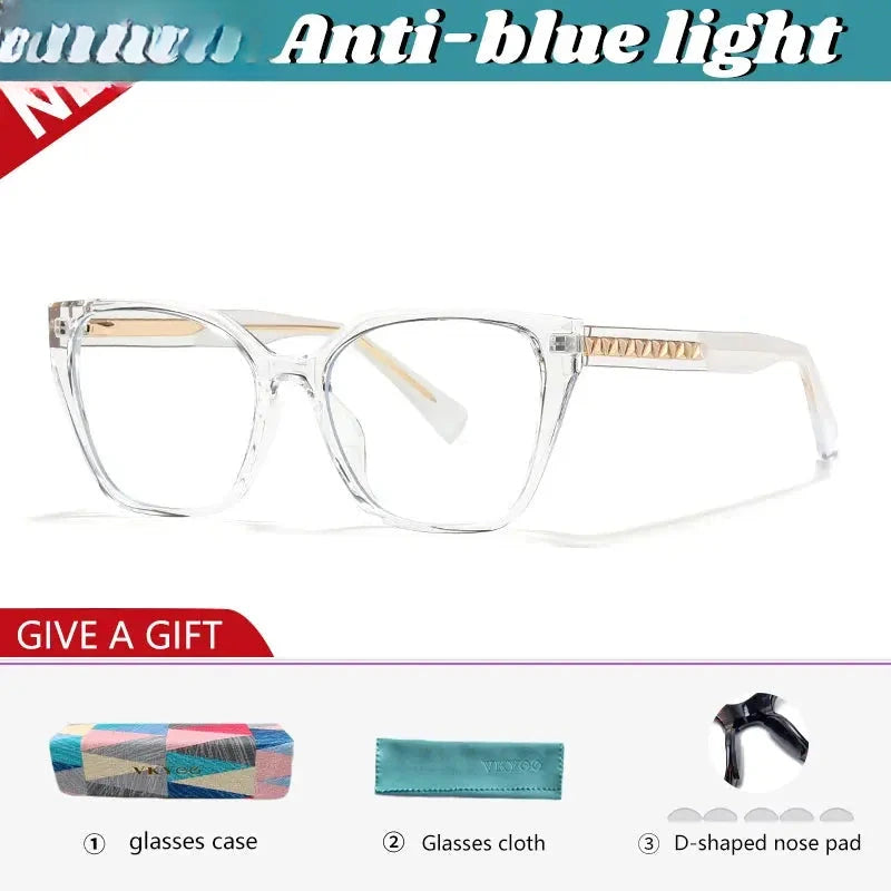 Women's Square Full Rim TR90 Reading Glasses 727017 — view 6 | Rx Spectacle