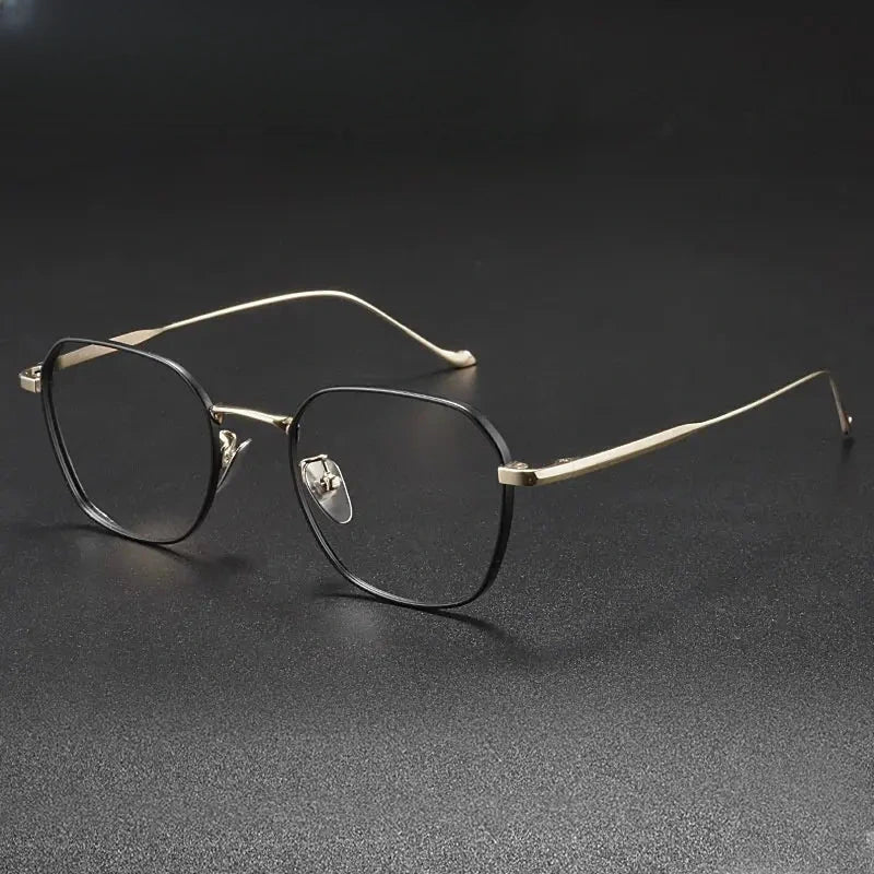 Women's Polygon Full Rim Titanium Prescription Glasses 369316 — view 4 | Rx Spectacle