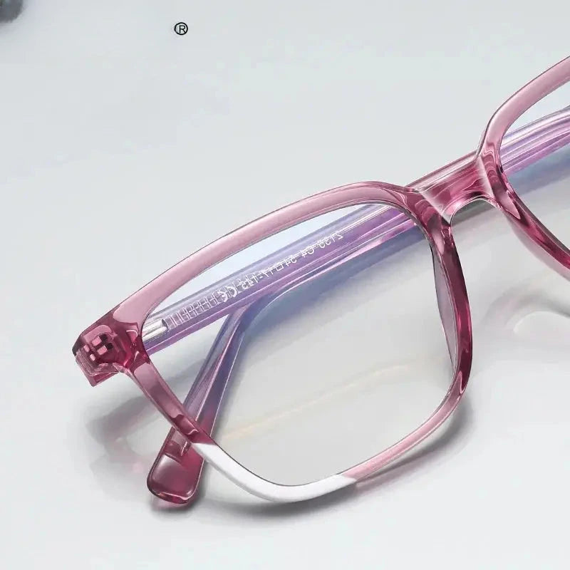 Women's Square Full Rim Plastic Reading Glasses Pfd2135 — view 2 | Rx Spectacle