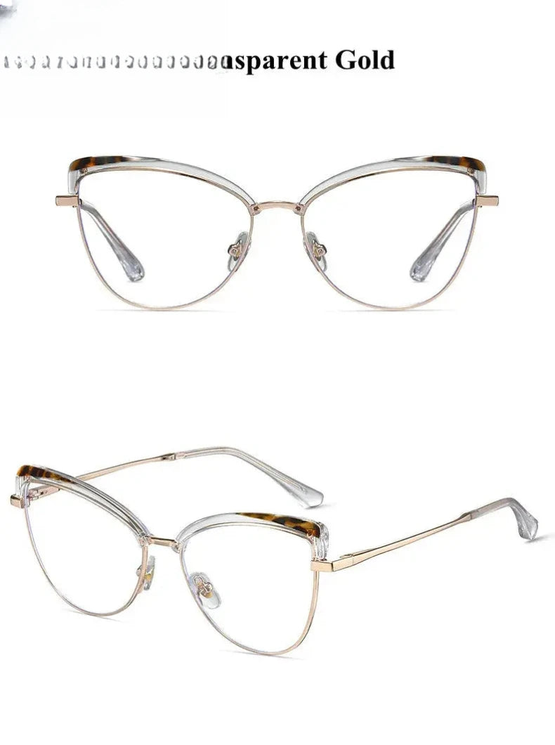 Women's Cat Eye Full Rim TR90 Prescription Glasses 87274 — view 4 | Rx Spectacle