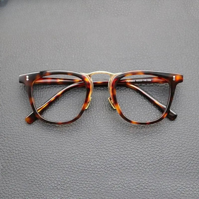 Unisex Oval Full Rim Acetate Prescription Glasses Gxyj843 — view 4 | Rx Spectacle