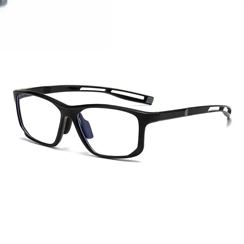 Unisex Square Full Rim Titanium Prescription Glasses 883001 — view 4 | Rx Spectacle