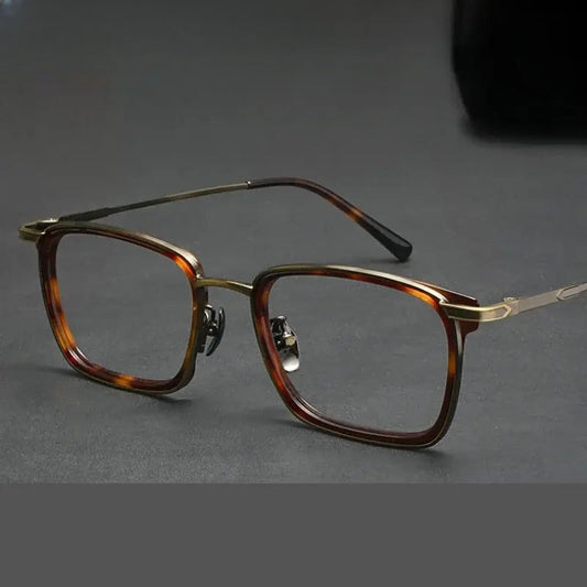 Unisex Square Full Rim Titanium Prescription Glasses 721610 — view 1 | Rx Spectacle