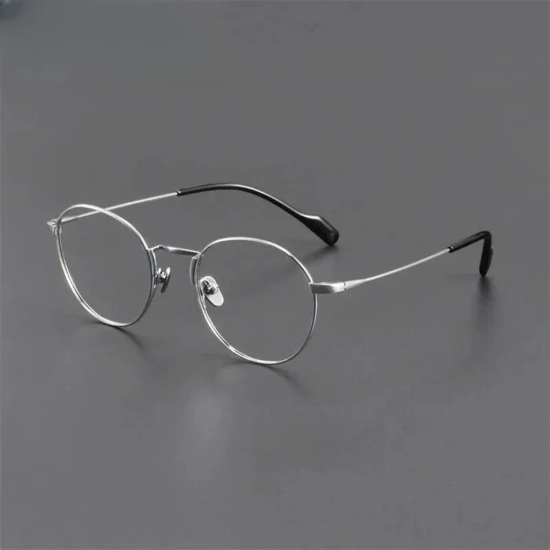 Women's Oval Full Rim Titanium Prescription Glasses 939141 — view 3 | Rx Spectacle