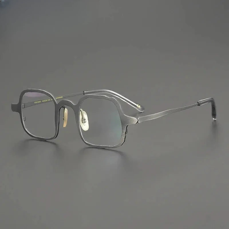Unisex Irregular Full Rim Titanium Prescription Glasses 670086 — view 3 | Rx Spectacle