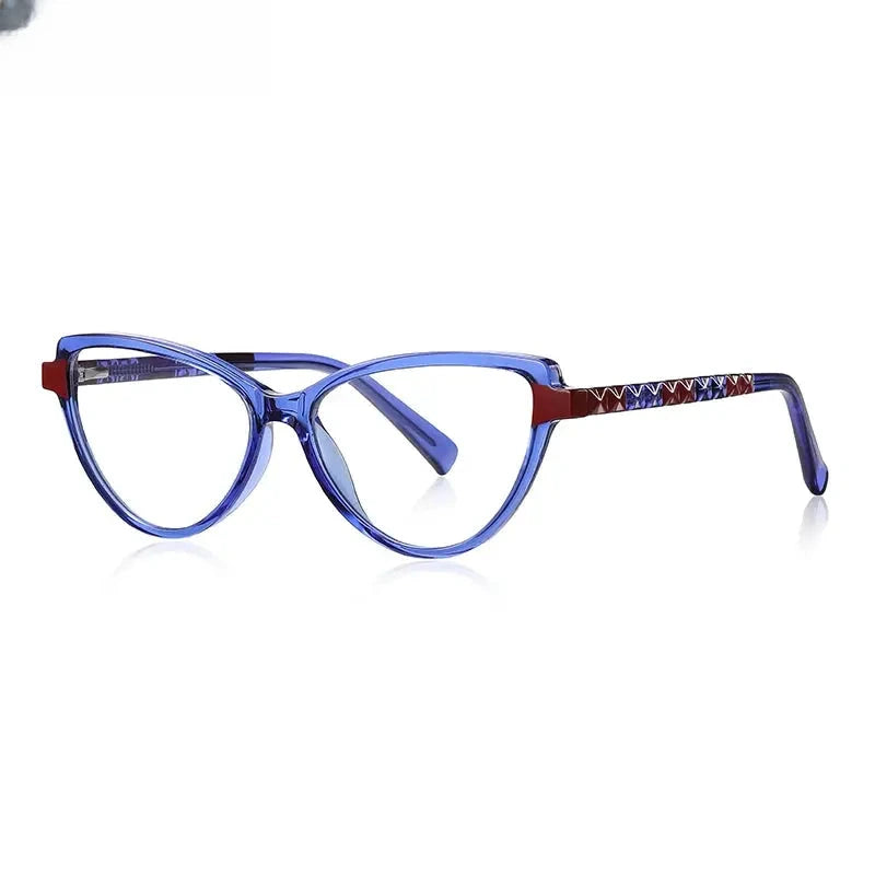 Women's Cat Eye Full Rim TR90 Reading Glasses 2131 — view 11 | Rx Spectacle