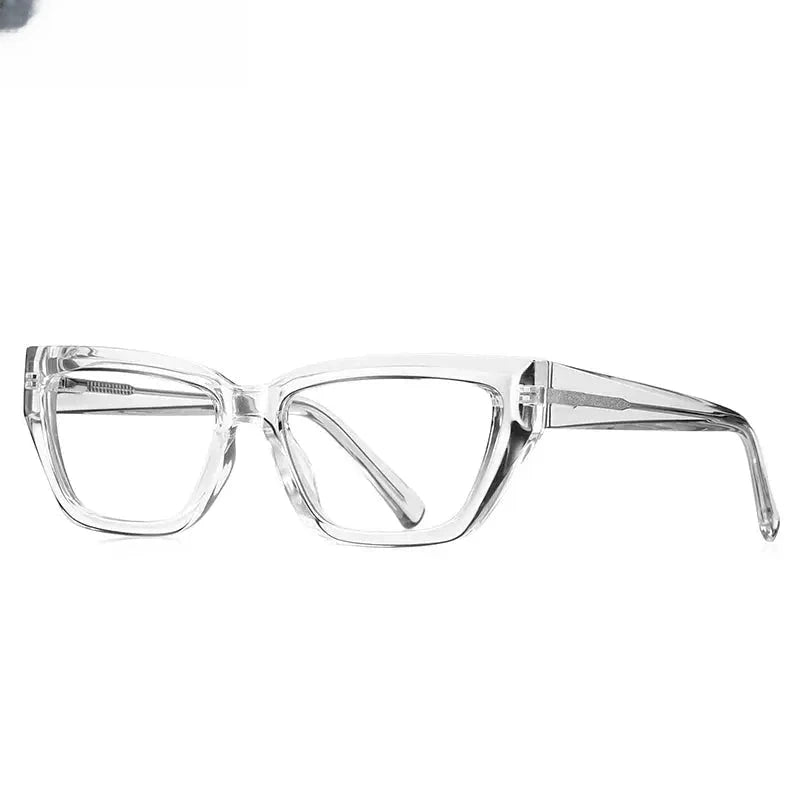 Unisex Cat Eye Full Rim Titanium Reading Glasses 2155 — view 8 | Rx Spectacle